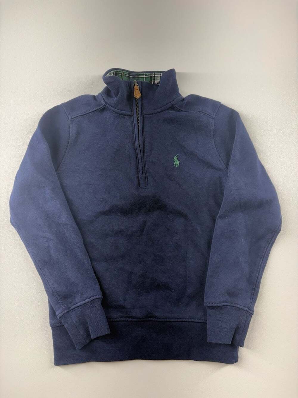 Polo Ralph Lauren Kids Quarter-Zip Pullover Navy Blue Sweater